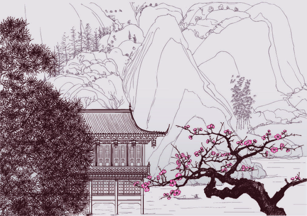 

Фотообои Walldeco Китайский дворец №3286 Деко