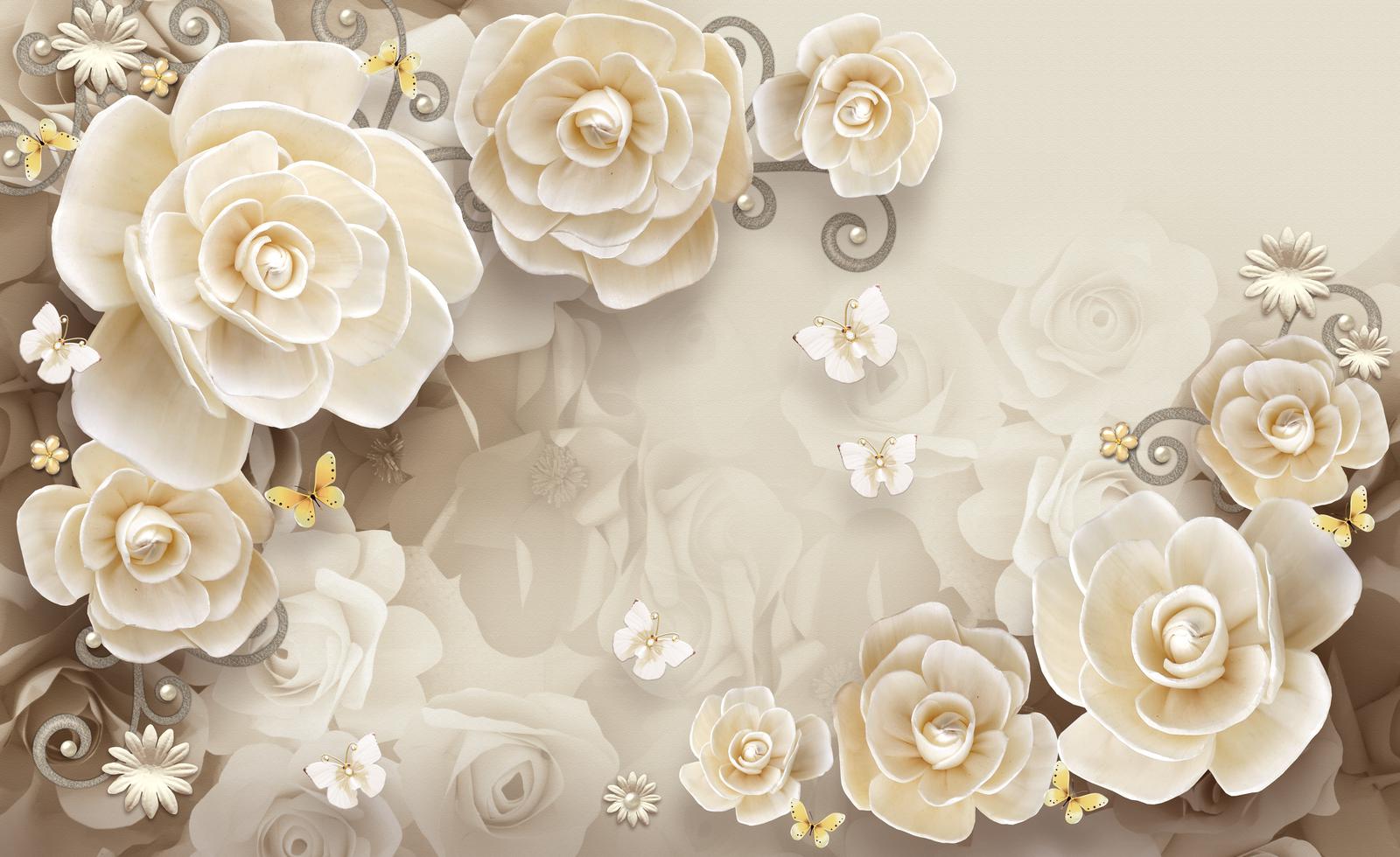 

Фотообои Walldeco Декоративные розы №32973 Лоск