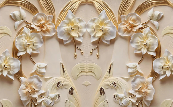 

Фотообои Walldeco 3d узор из орхидей №dec-329 Волокно