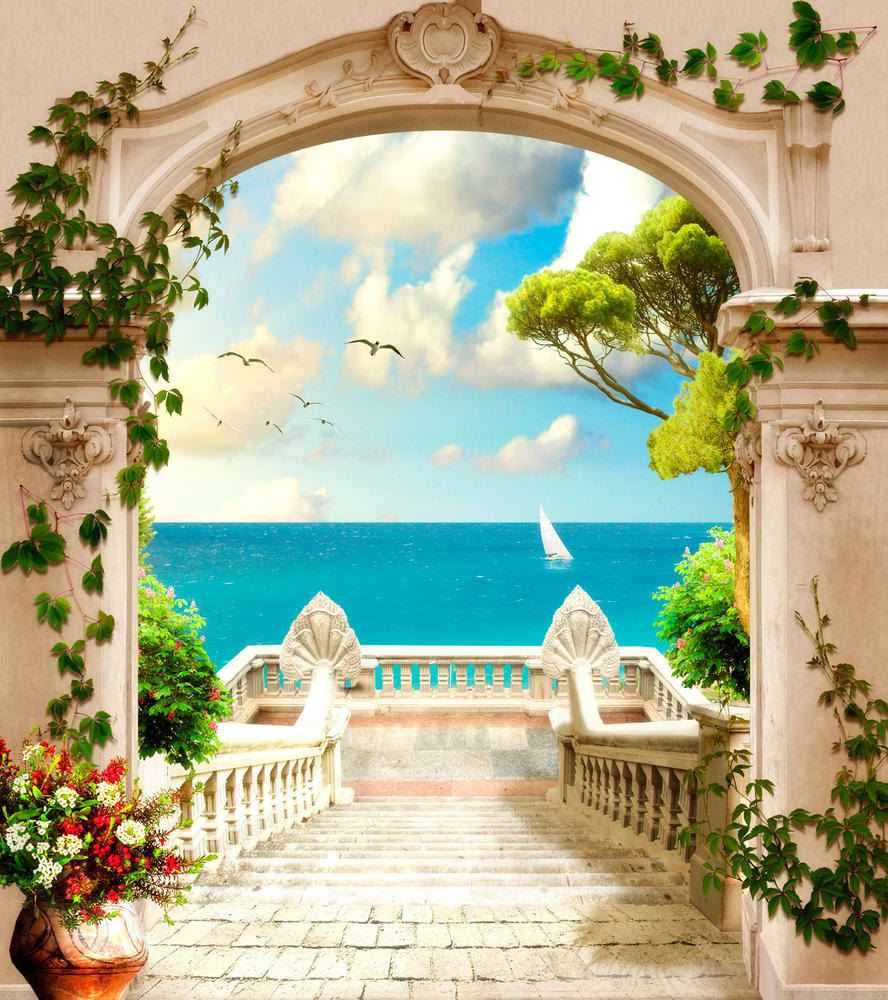 

Фотообои Walldeco Лестница к морю №30775 Деко
