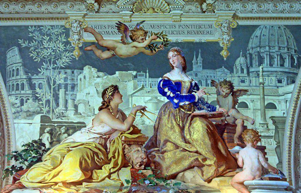 

Фотообои Walldeco Древняя картина №3947 Жаккард