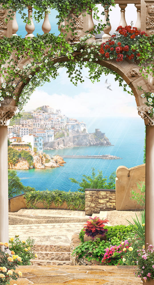 

Фотообои Walldeco Цветочная арка №31895 Деко