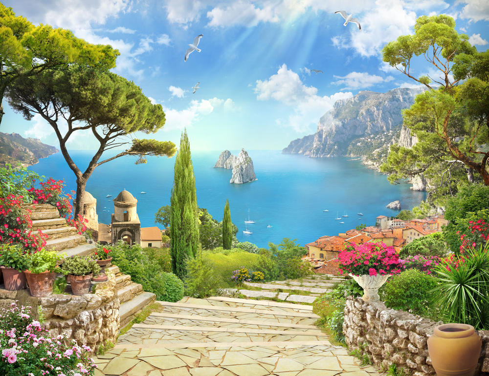 

Фотообои Walldeco Аллея у моря №31056 Гладь