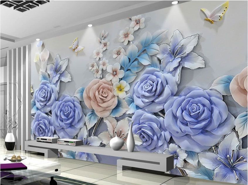 

Фотообои Walldeco 3d цветы: розы, лилии, каллы №dec-2135 Мелкий песок с блестками