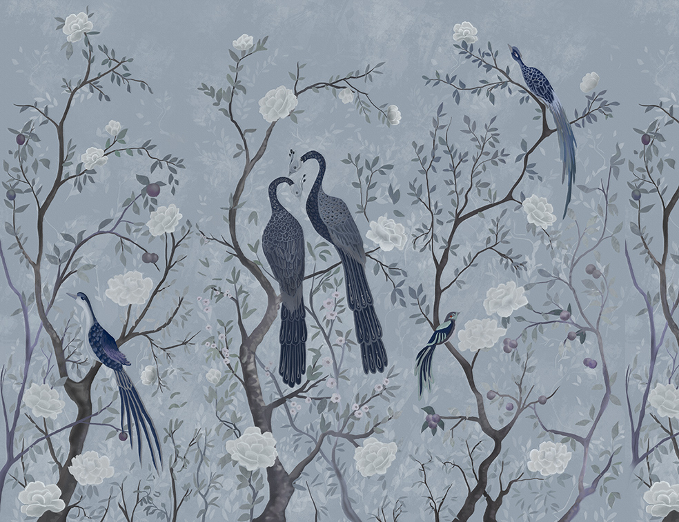

Фотообои ArtSide Цветы на деревьях (300320194) Глянец