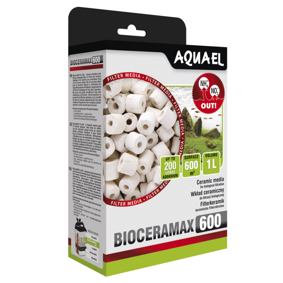 

Наполнитель для фильтра Aquael BioCeraMAX Pro 600