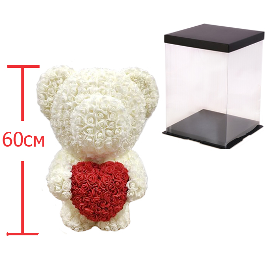 

Мишка из роз c сердцем 60см UFT Bear Flowers UFT BS3 White (BS3White)