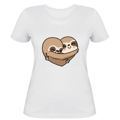

Женская футболка Stedman Love sloths L Белый