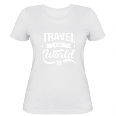

Женская футболка Stedman Travel the world and compass XS Белый
