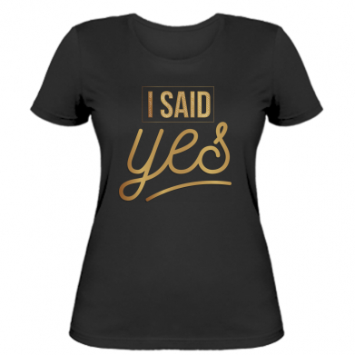 

Женская футболка Stedman I said yes M Черный