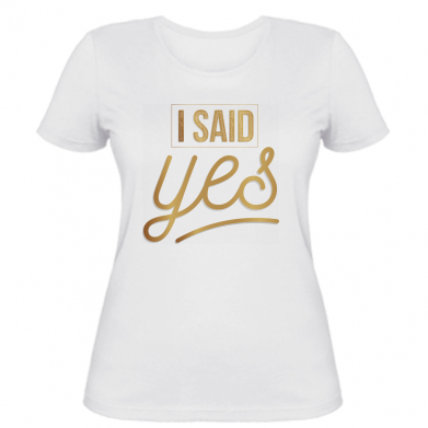 

Женская футболка Stedman I said yes M Белый