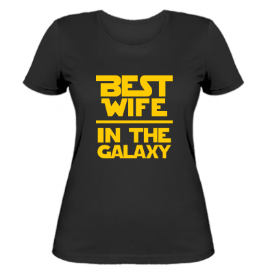 

Женская футболка Stedman Best wife in the Galaxy L Черный