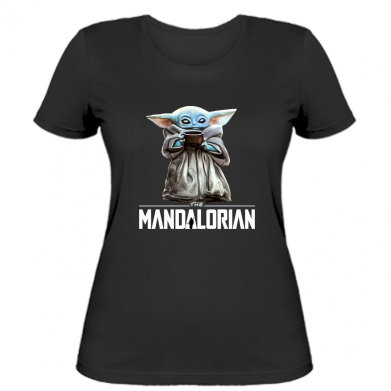 

Женская футболка Stedman Yoda with a cup L Черный
