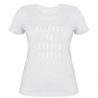 

Женская футболка Stedman Allergy To Stupid People XL Белый