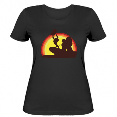 

Женская футболка Stedman Lion king silhouette XL Черный
