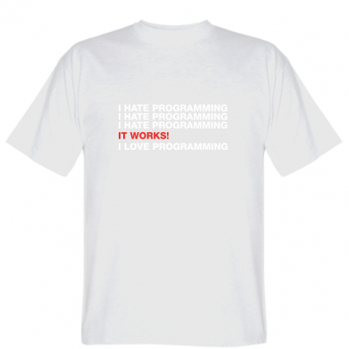 

Мужская футболка Stedman I hate programming  Белый, Мужская футболка Stedman I hate programming L Белый