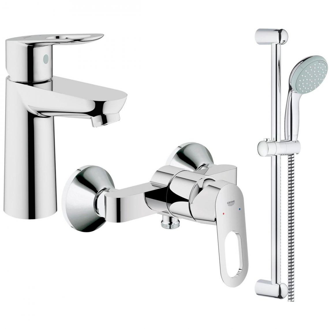 

Комплект смесителей Grohe BauLoop для душа , хром (123220S)
