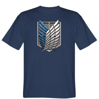 

Мужская футболка Stedman Attack Titan Survey Corps Logo 3D XXL Темно-синий