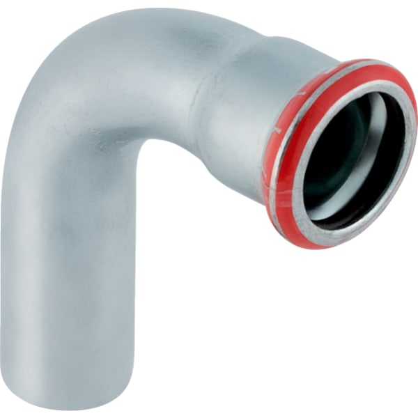 

Отвод из углеродистой стали Geberit Mapress 90° оцинкованный с гладким концевиком d=28 (20305)