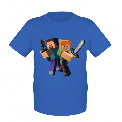 

Детская футболка для мальчиков Stedman Minecraft Fan Art S Синий
