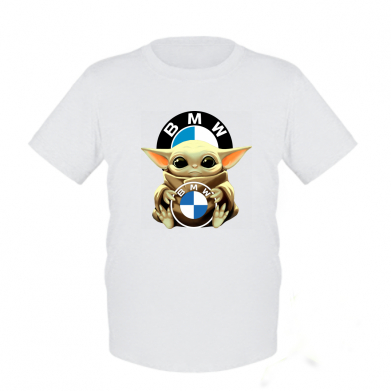 

Детская футболка для мальчиков Stedman Baby yoda bmw XL Белый