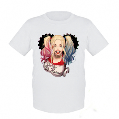 

Детская футболка для мальчиков Stedman I love Harley Quinn L Белый