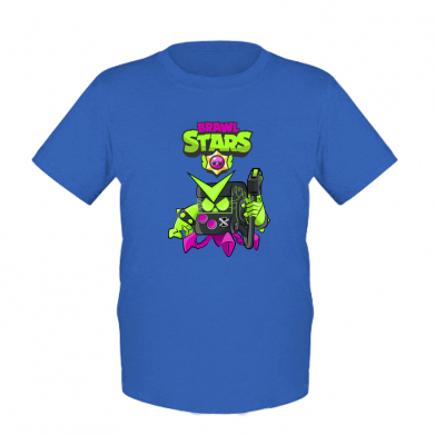 

Детская футболка для мальчиков Stedman Virus 8-Bit New Skin Brawl Stars XL Синий