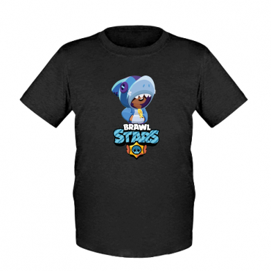

Детская футболка для мальчиков Stedman Shark Leon and logo XS Черный
