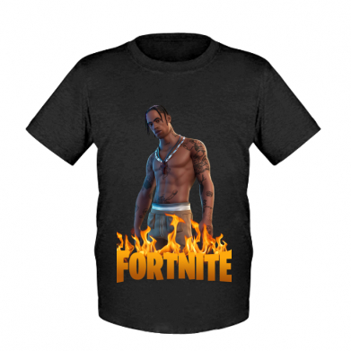 

Детская футболка для мальчиков Stedman Fortnite Travis Scott XS Черный