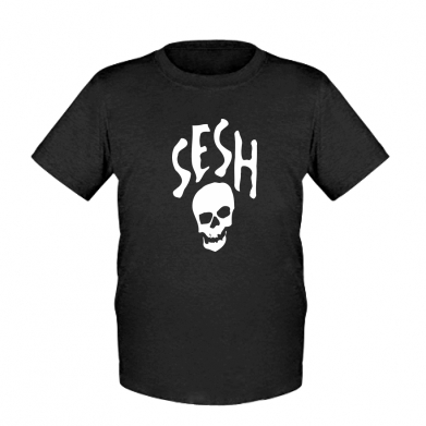 

Детская футболка для мальчиков Stedman Sesh skull S Черный