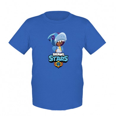 

Детская футболка для мальчиков Stedman Shark Leon and logo S Синий
