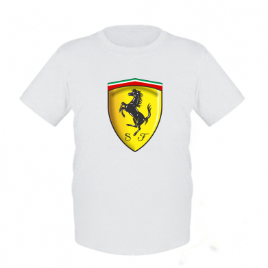 

Детская футболка для мальчиков Stedman Ferrari 3D Logo XS Белый