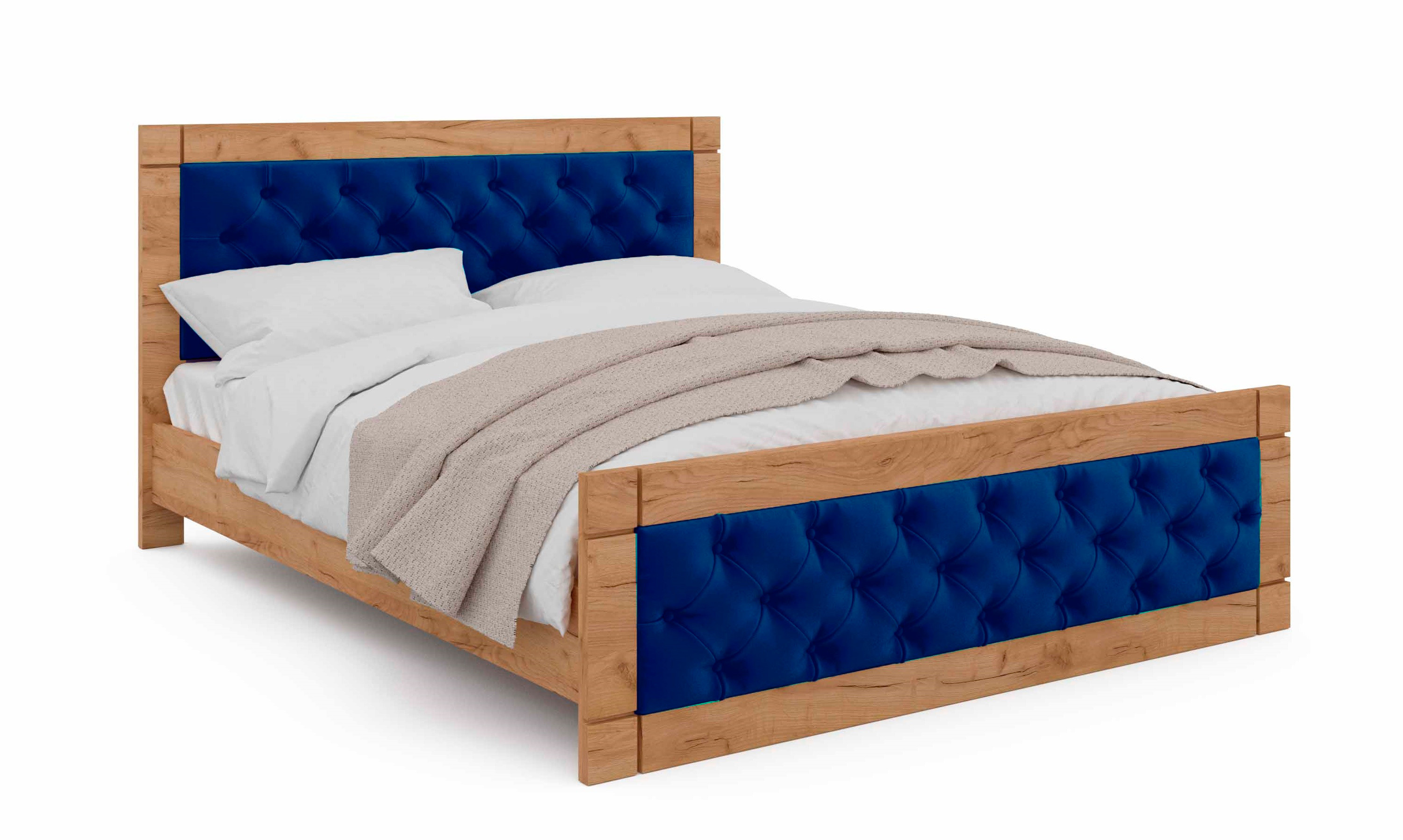 

Кровать двуспальная Viorina-Deko Natali 160х200 см Blue