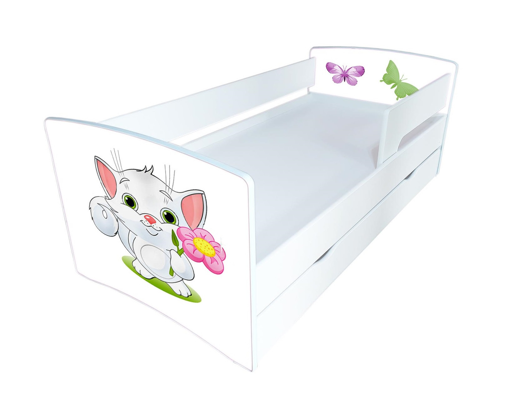 

Кровать с ящиком Viorina-Deko Kinder Cool 14 Котик 80х170