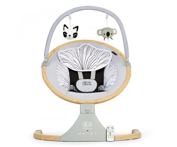 

Кресло-качалка Kinderkraft Lumi Wooden Серое
