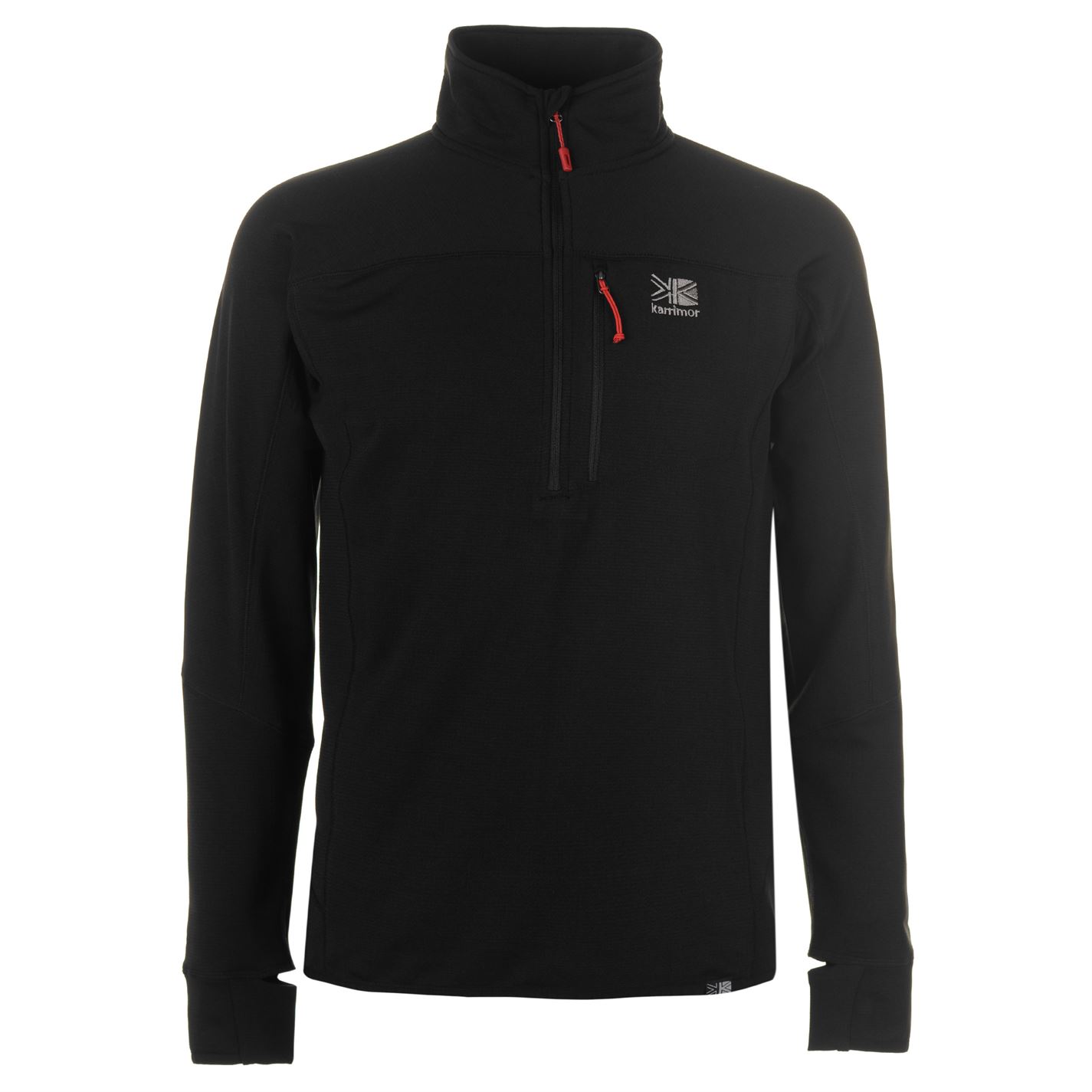 

Флисовая кофта Karrimor Grid Half Zip Walking Top Mens L черная