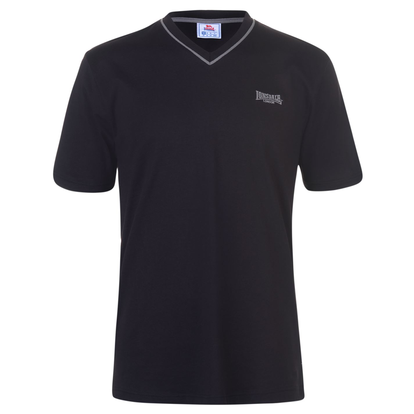 

Футболка Lonsdale V Neck Tee Mens M черный