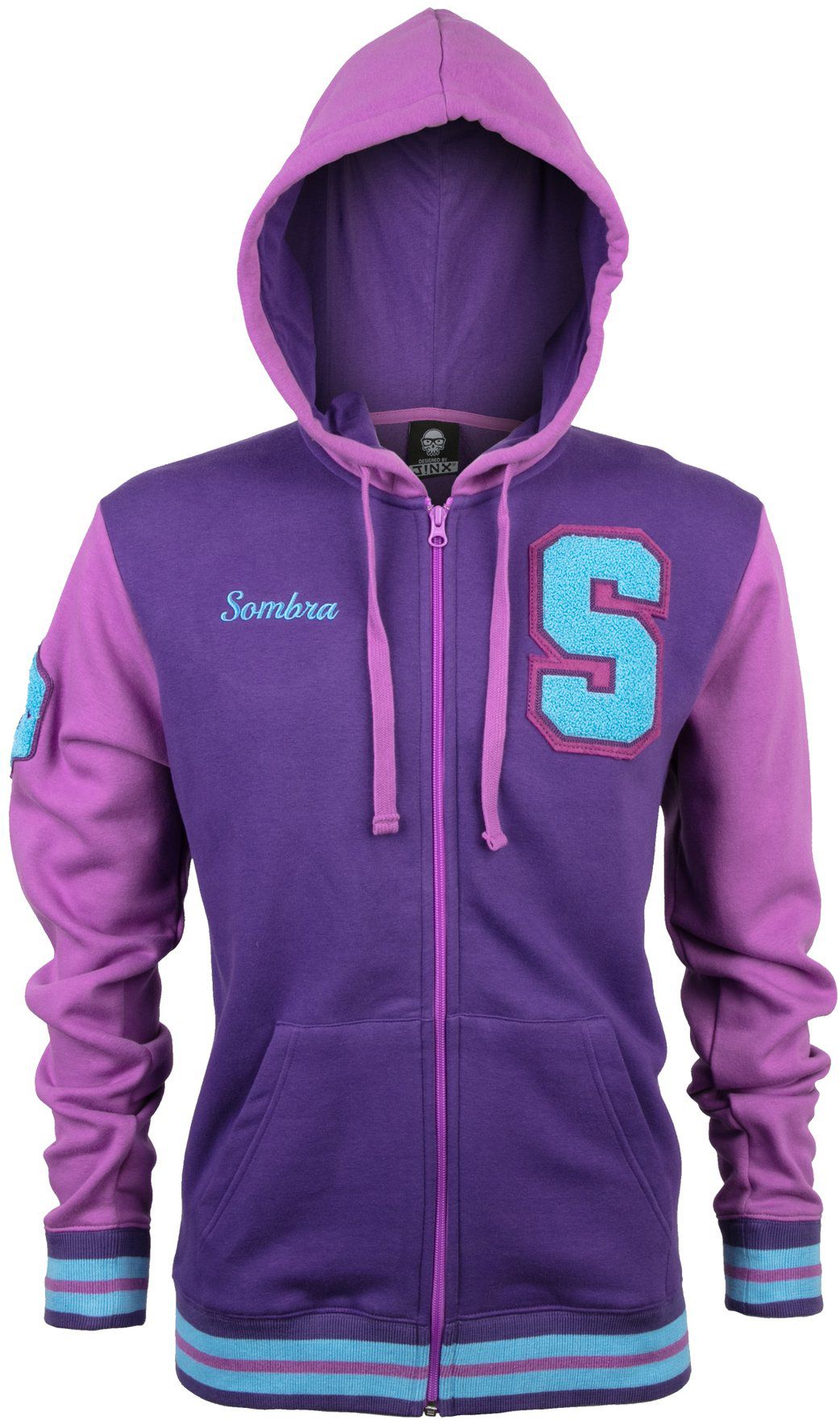 

Толстовка JINX Overwatch Zip Up Hoodie - Sombra Varsity Purple/Pink, L