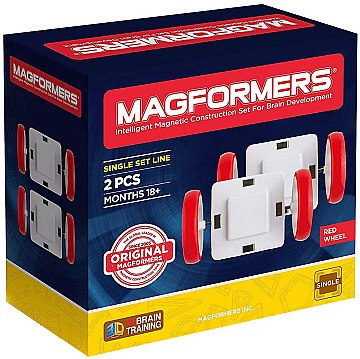 

Магнитный конструктор "Колеса красные", 2 элемента - Magformers (20-725246)