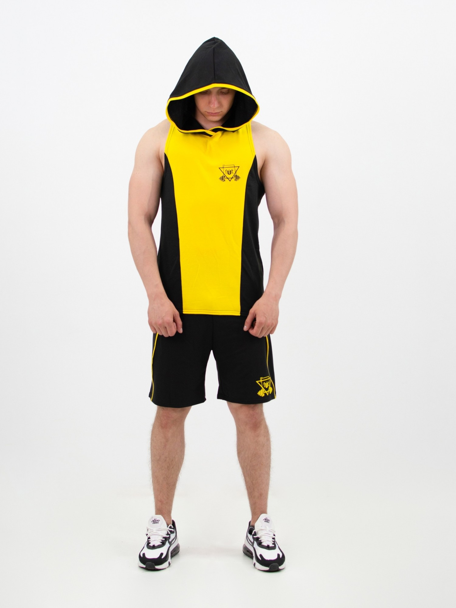 

Мужской спортивный комплект fitU Hush yellow 1.2  Желто-черный, Мужской спортивный комплект fitU Hush yellow 1.2 M Желто-черный