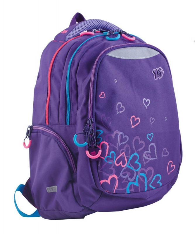 

Рюкзак подростковый YES Т-24 Hearts, 43x30x15 (553115)