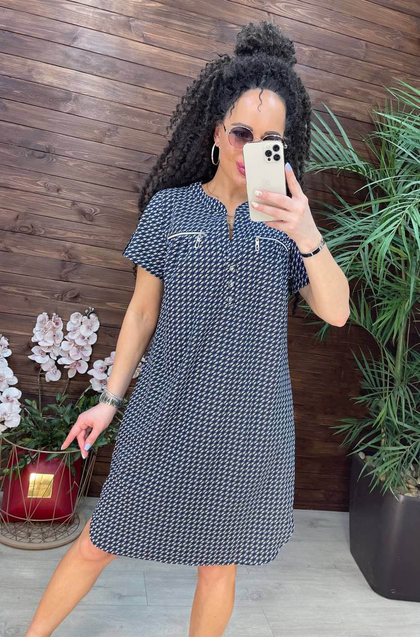 

Fashions • Летнее платье Наргиз Fashions 56 темно-синий (2732-3)