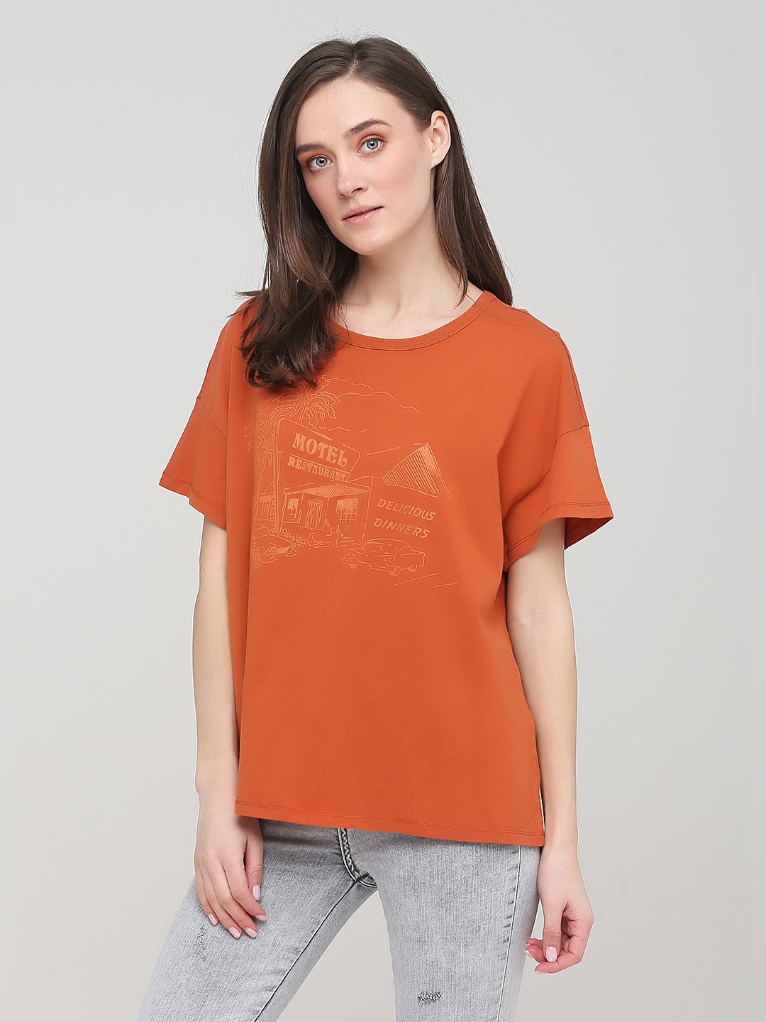 

Футболка C&A 2075531b18  Коричневая, Футболка C&A 2075531b18 XS Коричневая