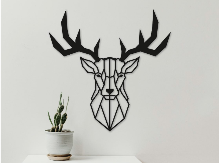 

Картина из дерева DecArt Deer Head 90x89 см