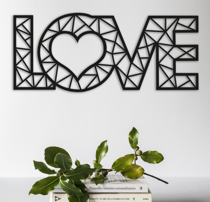 

Картина из дерева DECART Love Geometric 125x54 см