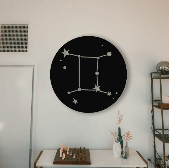 

Картина из дерева DecArt Знак зодиака Близнецы 90x90 см