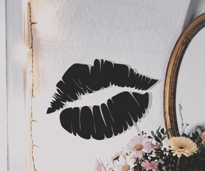 

Картина из дерева DecArt Lips 85x57 см