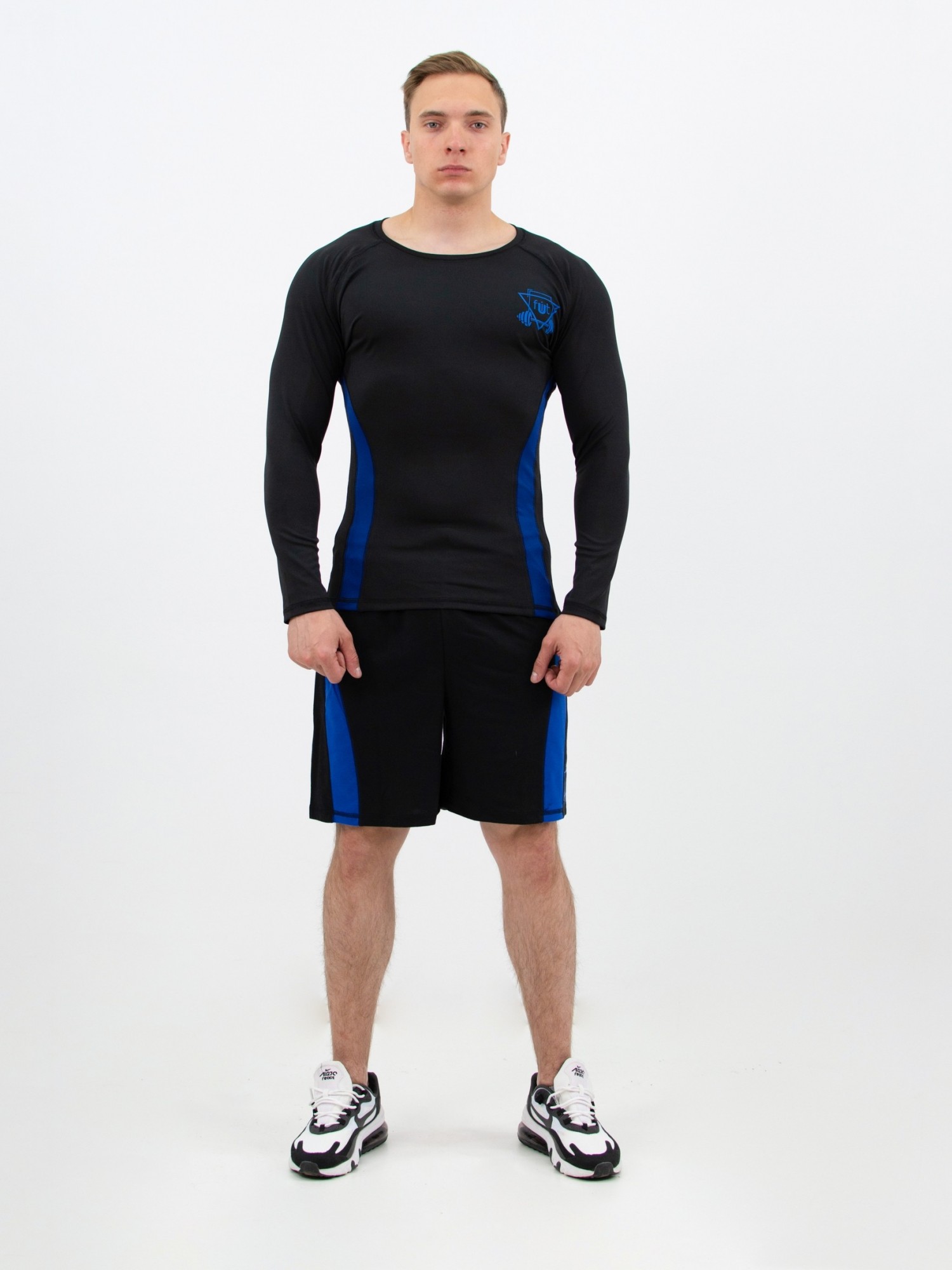 

Мужской спортивный комплект fitU Rush blue 1.0  Черно-синий, Мужской спортивный комплект fitU Rush blue 1.0 L Черно-синий