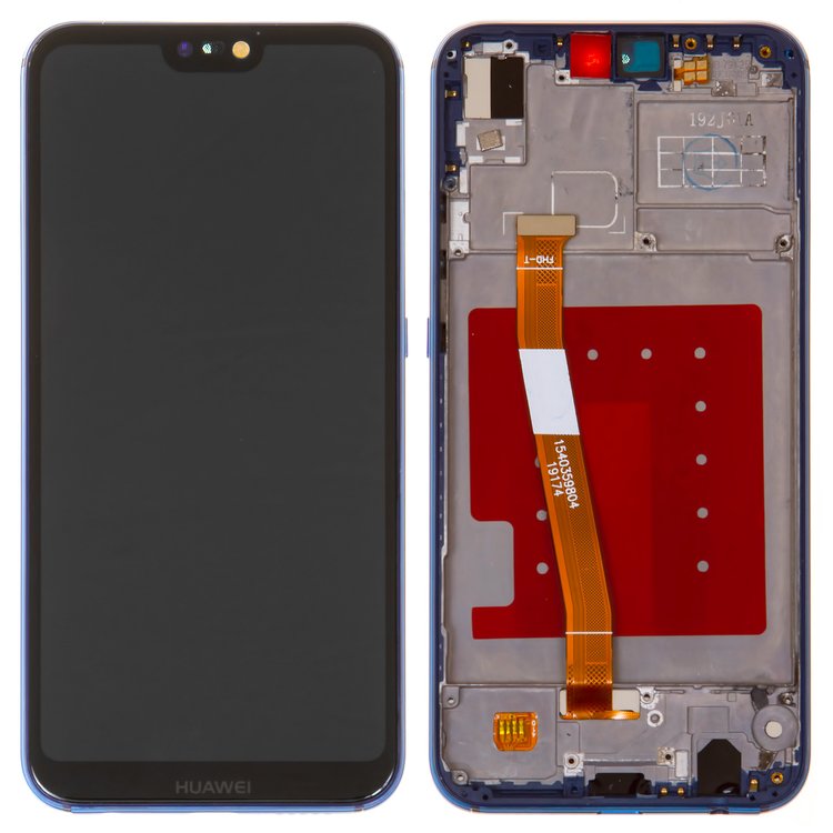 

Дисплей для Huawei P20 Lite Dual Sim (ANE-L21 / ANE-LX1) / Nova 3e с сенсором синий и рамкой