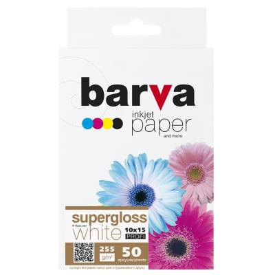 

Бумага Barva 10x15, 255 g/m2, PROFI, 50арк, supergloss (R255-264)